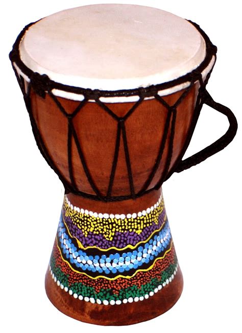 15cm Djembe Drum with Hand Painted Design - West African Bongo Drum ...