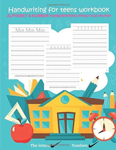 Buy handwriting for teens workbook alphabet & number handwriting ...