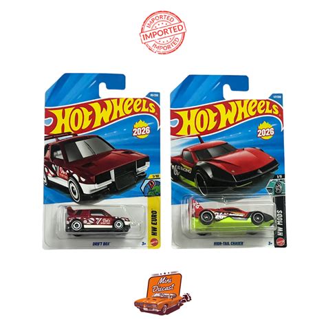 Hot Wheels Mainline (Set of 2) – Drift Box / High-Tail Chaser (Importe ...