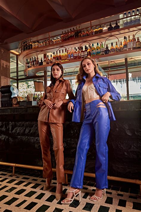 Brown Leather Co-ord Set – Puneetkapoorlabel