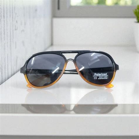 Black Brown Classic Pilot Shape Polarized Sunglasses for Men and Women ...