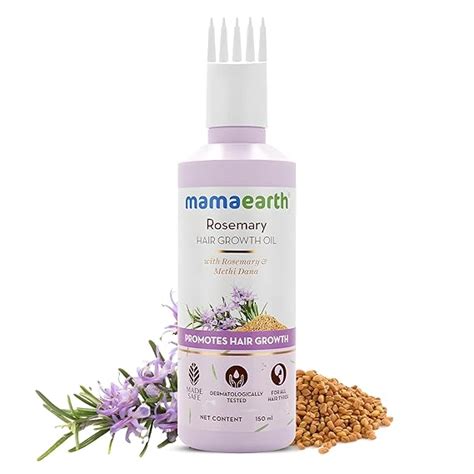 Buy Mamaearth Rosemary Hair Growth Oil with Rosemary & Methi Dana for ...