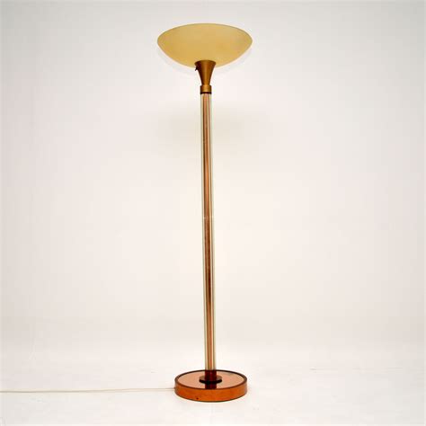 Art Deco Copper & Glass Vintage Floor Lamp - Retrospective Interiors ...