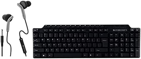 Amazon.in: Buy ZEBRONICS ZEB-KM2100 Multimedia USB Keyboard Comes with ...