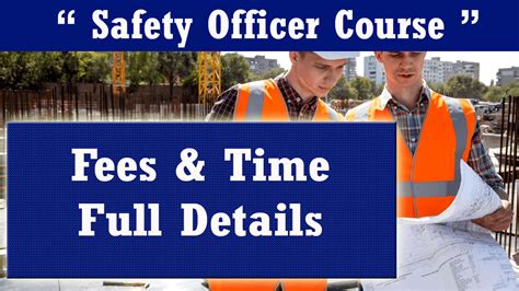 Safety Officer Course in India|Health Safety Officer Course|Fire Safety ...
