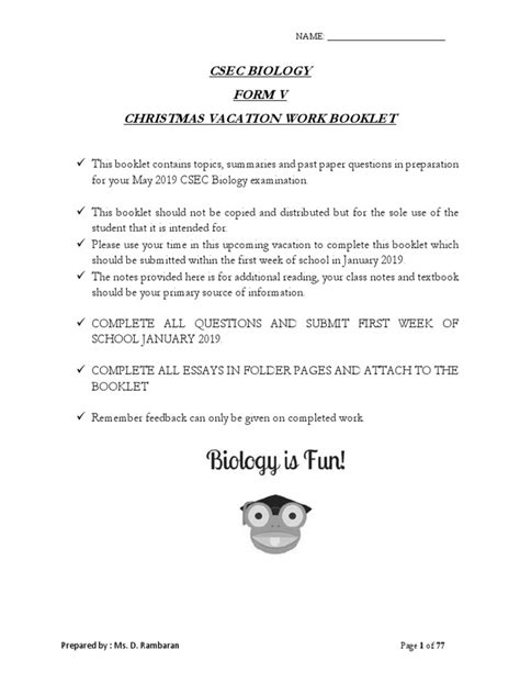 Image result for CSEC Biology Note Book