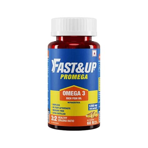 Buy Fast&Up Promega with Double Strength 1250 mg Omega-3 Rich Fish Oil ...
