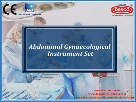 Abdominal Gynecological Instrument Set - Manufacturers, Exporters ...