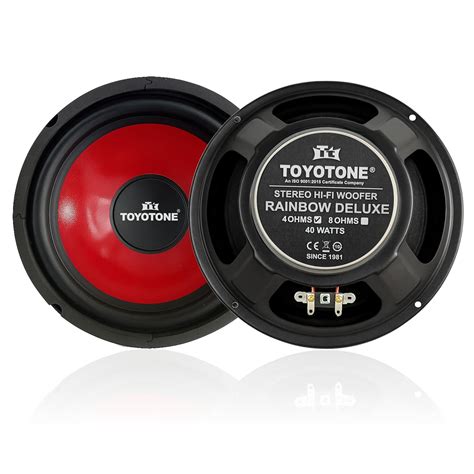 TOYOTONE 8" Rainbow Deluxe Stereo HI-FI Woofer Speaker | Water Proof ...
