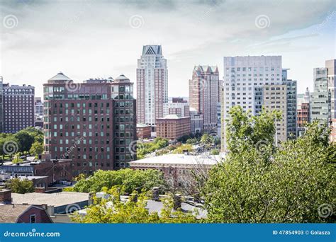 Downtown of East Providence, Rhode Island Stock Image - Image of america, states: 47854903