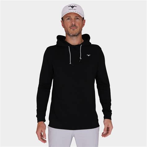 Performance Golf Hoodie: Black | Avalon Modern Golf Apparel
