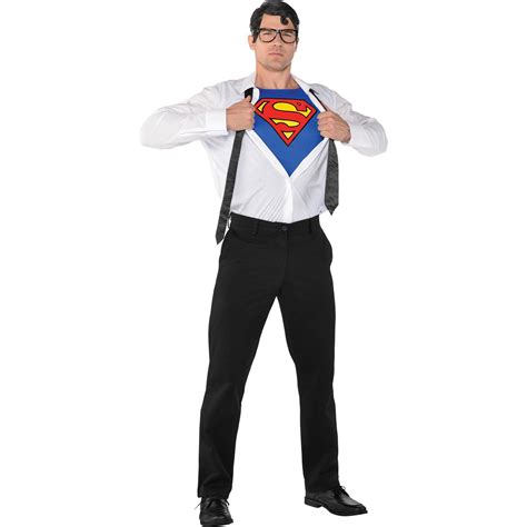DC Comics Adult Clark Kent Costume Accessory Kit - Superman | Hamilton ...