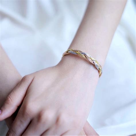 Multi-Strand Weave 925 Sterling Silver Bracelet With Triple Plating – Zavya