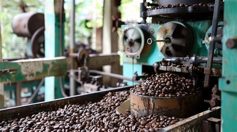 Coffee beans processing | Premium AI-generated image
