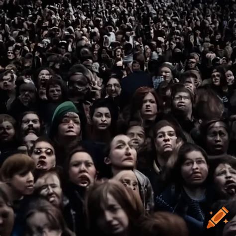 Crowd of people gathering on Craiyon