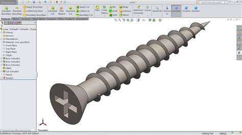SolidWorks Screw-Thread 的图像结果