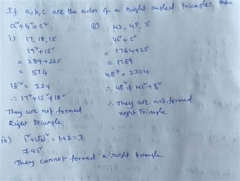 Which of the following combinations of sides and or angles cannot form ...