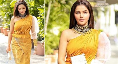 Rubina Dilaik shared glamorous photos in yellow dress fans said ...