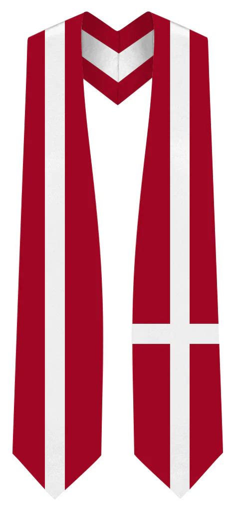 Denmark Graduation Stole - Denmark Flag Sash – Convowear