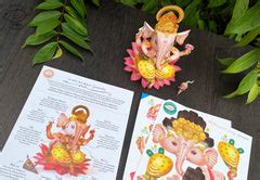 Ganesha and Lakshmi DIY Paper Craft Kits: Eco-friendly Gods Diwali gift ...