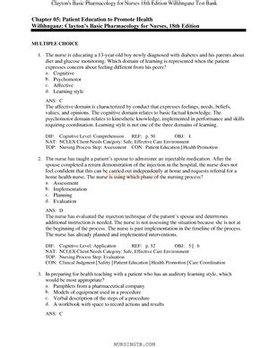 Ati endocrine - ati form - Individual Performance Profile PN Learning ...