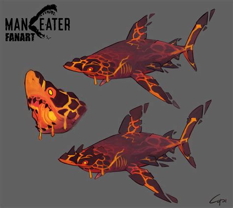 ArtStation - Maneater Fanart, Olivier Désirée | Fantasy creatures art ...
