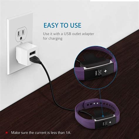 DAHSHA 30cm Replacement Fitbit Alta USB Charging Cable for Fitbit Alta ...