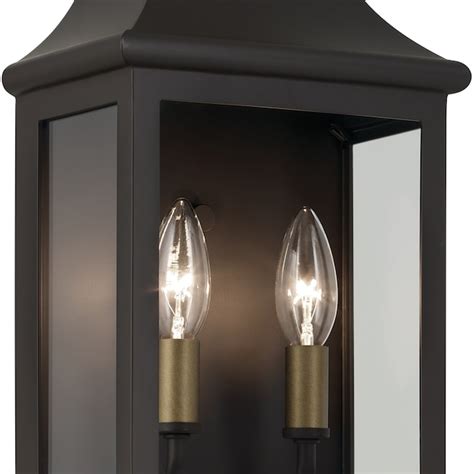 allen + roth Umber 2-Light 14-in H Antique Bronze Led, Outdoor Wall ...