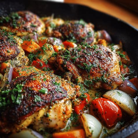 Easy One Pan Sazon Chicken Skillet Dinner Tonight