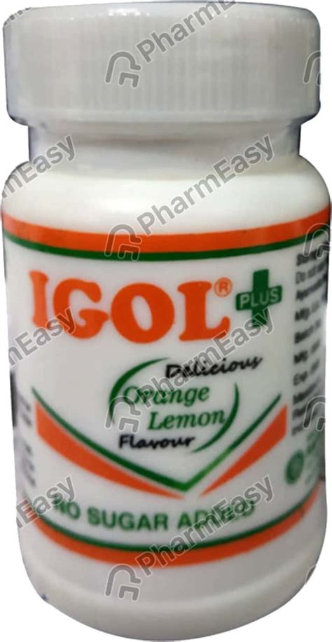 Buy Igol Plus Delicious Orange Lemon Flavour Bottle Of 90gm Powder ...