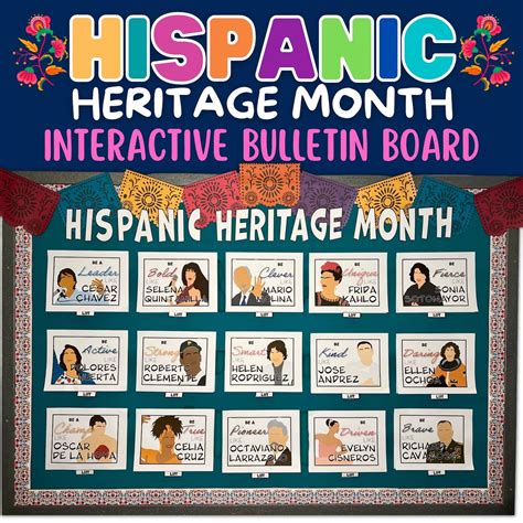 Hispanic Heritage Month Bulletin Board Interactive Posters - Etsy ...