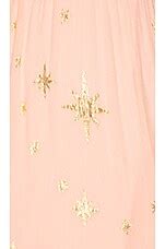For Love & Lemons Gilded Star Maxi Dress in Rose Gold | REVOLVE