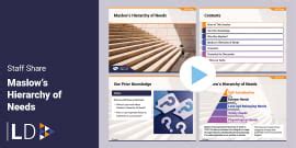 Maslow's Hierarchy of Needs - Presentation