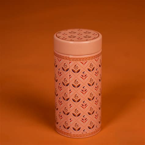 Digital Printed Dry Fruit & Snacks Tin Jar Cylinder - 6 inch - Light P ...