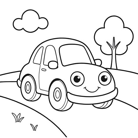 Car Colouring Pages For Kids