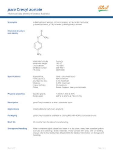 Para Cresyl Acetate Wholesale Trader from Ahmedabad