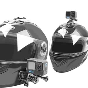 KIPYE Helmet Mount for GoPro Helmet Side Mount Top Mount Kit for Gopro ...