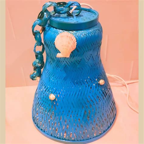 YUGO Blue Bell Bamboo lamp Bamboo Pendant Lights | Boho Lamp Shade ...