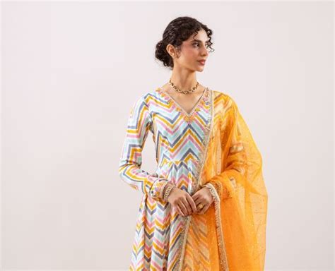 Turquoise Orange Hand Block Printed Modal Suit- Set of 3