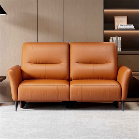 Buy Orchard Three Seater Brown Leather Recliner Online at Durian