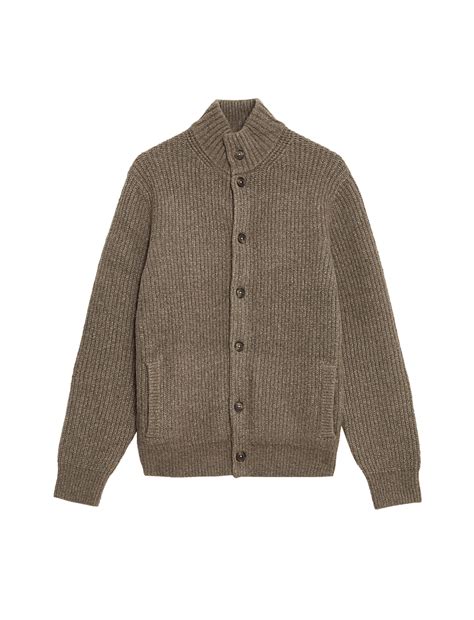 Buy Supersoft Knitted Jacket with Wool at Marks & Spencer
