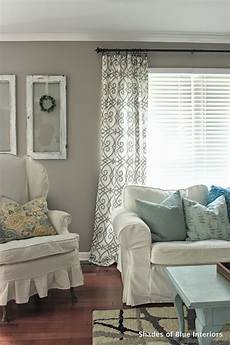 Living Room Courtains by No Sew Tutorial Curtains Shades Of Blue Interiors Living Room Courtains