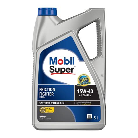 Mobil Super Friction Fighter Diesel Engine Oil 5l 15w 40 | Desertcart INDIA