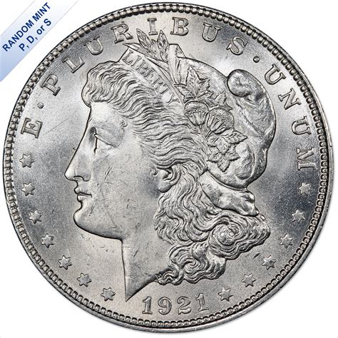 1921 P, D, or S Mint Morgan Silver Dollar Brilliant Uncirculated (BU ...