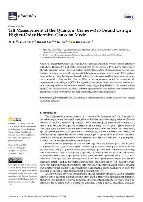 Image result for Quantum Cramer-Rao Bound