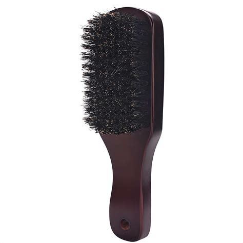 Soft Boar Bristle Slick Back Hair Brush - Hairbrush for Smoothing ...