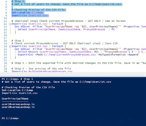 Bulk update ProxyAddresses in AD using UserPrincipalName | Set-Aduser ...
