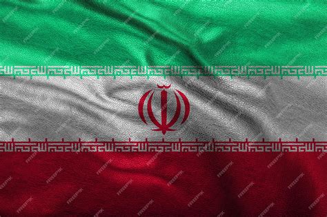 Bandera de irán en superficie de terciopelo para celebraciones ...