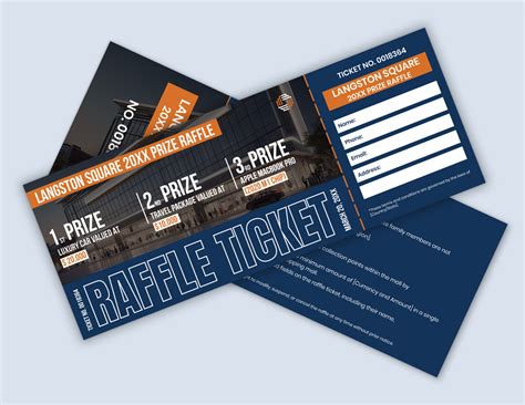 Grand Prize Raffle Ticket Template - WordLayouts