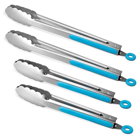 ALLWIN-HOUSEWARE W 304 Stainless Steel Kitchen Cooking Tongs,9" and 12 ...